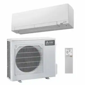 Mitsubishi Electric RW25 Valkoinen ilmalämpöpumppu perusasennettuna
